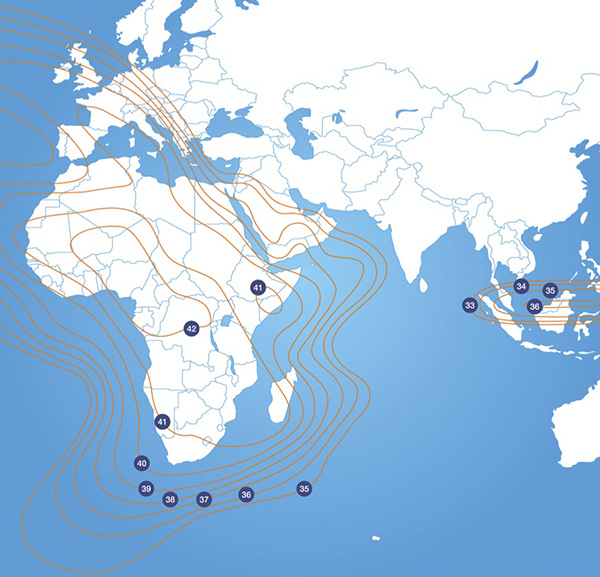 Satellite Coverage Maps Global Vsat Businesscom Networks