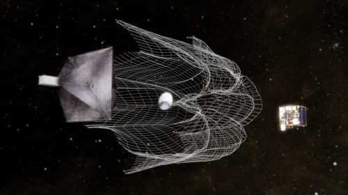 Putting a Net Around Space Junk