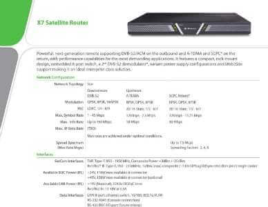 X7 Satellite Router