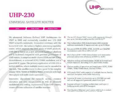 UHP-230 Universal Satellite Router